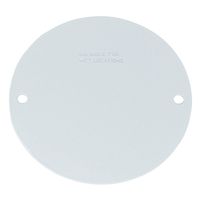 Sigma Electric, White 14241WH Round Blank Stamped Cover