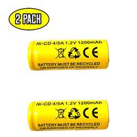 Lithonia ELB-1210N 1.2v 1200MAH NiCad Battery Exit Sign Emergency Light ELB-1201N ELB 1210 ELB 1201 ELB1210 ELB1201 ELB1210n ELB1201n ASC0086 KR-1500AUL KR1100AE KR-1200AUL Nickel Cadmium