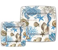 Michel Design Works Seashore 8 Count Dinner Paper Plates