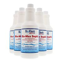 Engineer Eddie's BioKleen Bio-Max Septic Refill: 20X Concentrate Biological Grease-Digesting Bacteria (for daily dosing system) - 1 Trillion Bacteria Count per Quart ✔️ (Six Month Supply- Refill Only)
