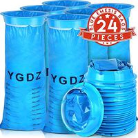 [New Upgraded] Vomit Bags 24 Pack, YGDZ Blue Barf Bags Disposable Emesis Bags Car Sickness Nausea Bags for Motion Travel, 1000ml