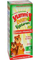 Hero Nutritional Vegetarian Calcium with Vitamin D 3 Yummi Bear - 90 per pack - 1 each.