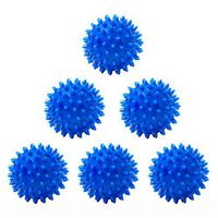 Dadam Laundry Dryer Balls - Eco Friendly Reusable Fabric Softener Alternative Set of 6 (Blue) - Clothes Will Come Out Soft, Fluffy, Fewer Wrinkles and Less Static Cling