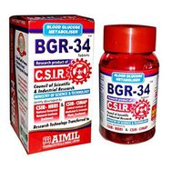 5 packs of BGR-34 TABLETS 100% NATURAL HERBAL Blood Glucose Metaboliser Research product of C.S.I.R. by Artcollectibles India