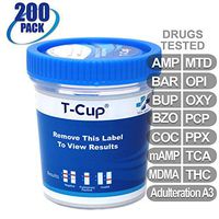 MiCare [200pk] - 14-Panel Multi Drug Test Cup (AMP/BAR/BUP/BZO/COC/mAMP/MDMA/MTD/OPI/OXY/PCP/PPX/TCA/THC with A3) #MI-TDOA-1144A3