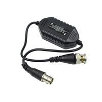 Hxchen CCTV BNC Male to Female Coaxial Video Ground Loop Isolator Balun Black - (5 Pcs)