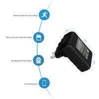 Wireless Hidden Camera USB Wall Charger Adapter HD Wall Plug Charger Spy Camera Loop Video Recorder with Motion Detection Nanny Camera Support App Remote View