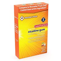 Member's Mark 2mg Nicotine Gum, Coated Fruit Flavor (231 ct.)