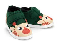 ikiki Giraffe Squeaky Shoes for Toddlers w/Adjustable Squeaker Green Girl or Boy Shoes (Size 10, Gina Jenkins)