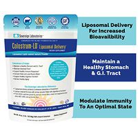 Proprietary Liposomal Colostrum Powder - Immune & Digestive Support I Eases Leaky Gut I Gluten-Free, Lactose-Reduced I 1500% More Bioavailability I 90 Servings - Sovereign Laboratories - 16 oz Plain