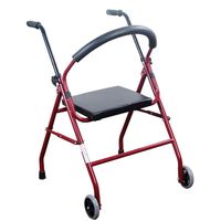 Walker-with Wheels and Seat and One-Click Folding Medical Walking Mobility Aid for Elderly, Seniors, Handicap, Disabled,Max 180kg