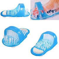 1 Pc Dazzling Popular Clean Brush Massager Slipper Light Weight Smoothy Care Useful Rough Dry Bath Shoe Color Blue