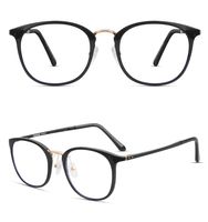 Tamwy Blue Light Blocking Glasses Computer Glasses Ultem Eyeglasses Frame Anti Eyestrain Headache Lightweight Clear Eyewear (Bright Black)
