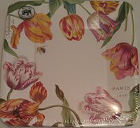 Michel Design Works Lunch/Dessert Paper Plates, 8 Count, Tulips