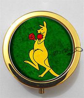 BlackKey Kangaroo 3-Compartment Decorative Pocket Gift Box Case Organizer for Pill, Color 2 -2032