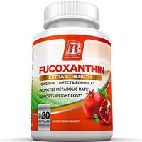 BRI Nutrition Fucoxanthin - Maximum Strength Seaweed Extract Plus Green Tea Extract Metabolism Booster - 60 Day Supply - 120 Capsules