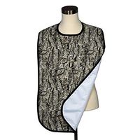 Bark Wood Gray Camo Adult Bib - Covered with Care