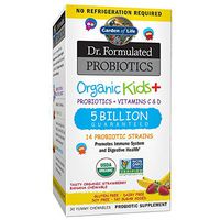 Garden of Life-Dr. Formulated Probiotics Organic Kids-Strawberry Banana-Acidophilus and Probiotic Promotes Immune System,Digestive Health-Gluten,Dairy,Soy-Free,No Sugar Added-Chewables (30 Count)