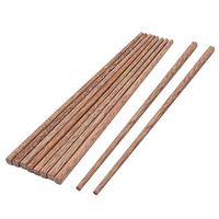 uxcell Wood Home Dinner Meal Noodles Food Serving Chopsticks 5 Pairs Light Brown
