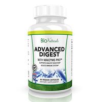 Advanced Digestive Enzymes - All Natural Plant Based Supplement with Probiotics, Bromelain, Lactase & Protease - Aids Healthy Digestion & Relief of Gas, Bloating & IBS - 60 Capsules