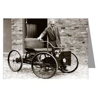 Classic Art Cards Henry Ford with His First Car The Ford Quadricycle Note Card Set