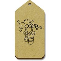 Azeeda 10 x 'Bee with Honey' 66mm x 34mm Gift Tags (TG00003951)
