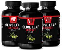 Immune System Booster - Olive Leaf Extract 500MG - Energy Supplement Caffeine Free - 3 Bottle (180 Capsules)