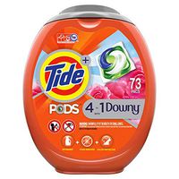 Tide Pods with Downy, Liquid Laundry Detergent Pacs, April Fresh, 73 Count - Packaging May Vary