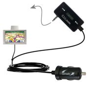 3rd Gen FM Transmitter with Micro Rapid Car Charger Compatible with The Garmin Nuvi 660