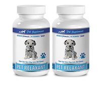 Puppy Relaxer - PET Relaxant - Advanced Formula - for Dogs - CHEWABLE Tablets - Dog Calming Chews - 2 Bottle (180 Chews)