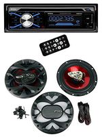 Boss 506UA In Dash CD/USB/SD MP3 Receiver + 2) CH6530 6.5" 300W 3-Way Speakers