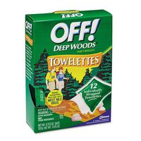 OFF! Deep Woods Towelettes - Includes 12 per case.