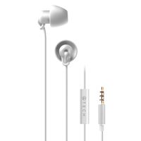 ATECH - Sleeping Earbuds - Ultra Flexible Silicon Earplugs Noise Cancelling with Microphone for ASMR, Binaural, Insomnia, Snoring, Air Travel, Relaxation (White)