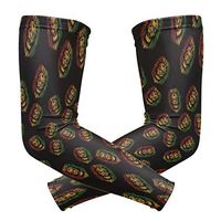 Anyangquji Rasta Lion Print Arm Sleeve Protectiv for Man Elbow Brace for Arthritis (1 Pair)