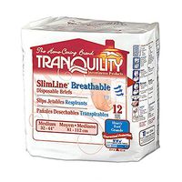 Tranquility Slimline Breathable Adult Disposable Brief - MD - 12 ct