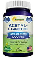 Pure Acetyl L-Carnitine 1000mg Max Strength - 200 Veggie Capsules - High Potency Acetyl L Carnitine HCL (ALCAR) Supplement Pills to Support Energy, Brain Function & Fatty Acid Metabolism