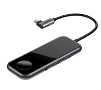 Baseus 6-in-1 Mirror Multifunctional HUB Phone & Watch Wireless Charger + PD 60W Power Supply Port +Type -C to 2X USB 3.0 Ports + HDMI 4k@30Hz HD Video Port + 3.5m Audio Port + DEX functionality