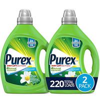 Purex Liquid Laundry Detergent, Natural Elements Linen & Lilies, 2X Concentrated, 2 Count, 220 Total Loads
