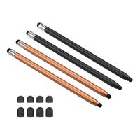 Aibecy 2 in 1 Universal Touchscreen Stylus Pen for All Touchscreen Tablets Cell Phones with 8 Extra Replaceable Soft Rubber Tips 4pcs