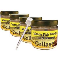 Salcoll Collagen - 100% Natural Bioactive Marine Collagen Powder - Unflavored, Kosher, can Help Bone, Joint, Skin, Hair Health, 4 Pack, Four Month Supply