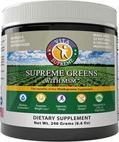 Supreme Greens with MSM Powder (60 Servings/One Month Supply): Nutrient Rich Dietary Supplement, All Natural Energy Boosting Superfood, 8 oz. Powder, Made in USA