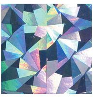 Foil Gift Wrap Paper 7-1/2 Inches Wide X 150 Feet Long Holographic Cracked