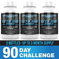 Keto Pills 3000mg bhb Exogenous Ketones, bhb Salts 3 Bottles 180capsules up to 3 Month Supply