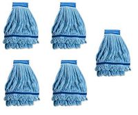 Genuine Joe Microfiber Wet Mophead Refill (Pack of 5)