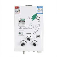 Water Heater Propane LPG Gas 6L Tankless Water Heater 0.02-0.8MPa Portable Outdoor Tankless Propane Water Heater Hot Water Boiler,Easy to Install,Instant Hot,10KW Upgrade Type Bathroom Shower Kit