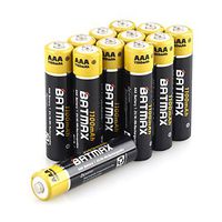 Batmax 12 Packs 1.2V AAA Rechargeable Batteries Ni-MH 1100mAh