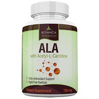 Alpha Lipoic Acid with Acetyl L Carnitine - ALA ALC Anti Aging Health & Wellness Formula to Support Healthy Blood Sugar, Nerve Health, Tingling Feet, Hands, Limbs 60 Vitamin Complex Capsules