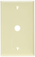 Morris 81630 Lexan Wall Plate for Cable, 1 Gang.406" Hole Diameter, Ivory