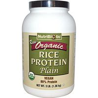 NutriBiotic, Organic Rice Protein Plain, 3 lb (1.36 kg)