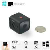 TT08 Mini Spy Hidden Security Camera, 1080P Portable Small Motion-Activated Cam with Battery Power, 2 Brackets